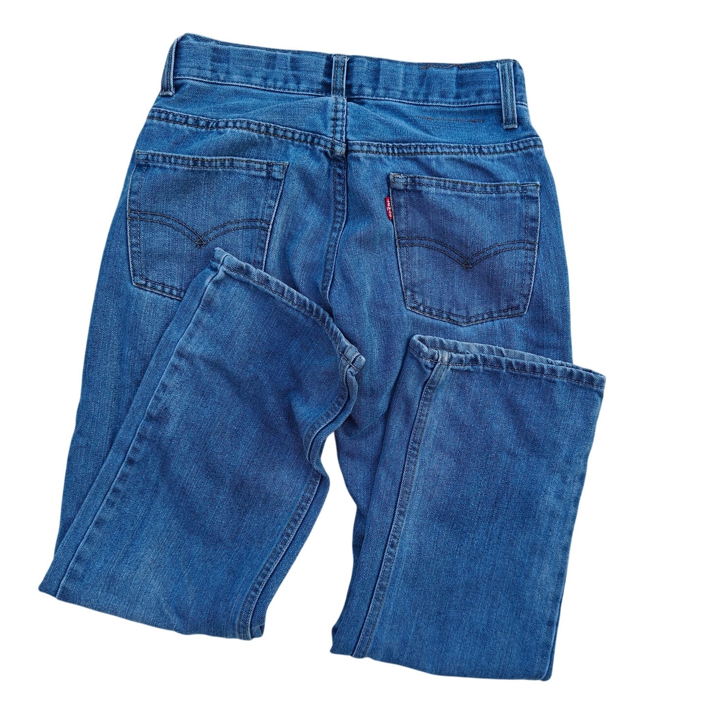 Levi’s Kids 505 12 Regular Straight Jeans Blue W28 L26 Adjustable Waist