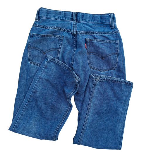 Levi’s Kids 505 12 Regular Straight Jeans Blue W28 L26 Adjustable Waist