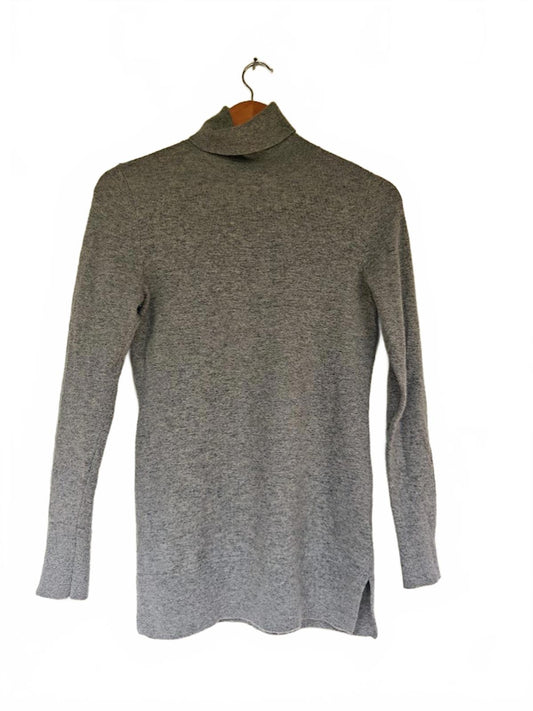 Gray Cashmere Turtleneck Sweater - Size XS