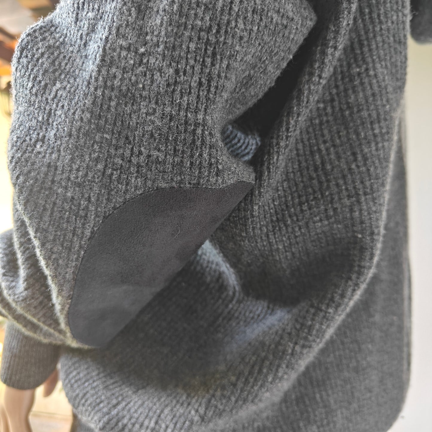 Polo Ralph Lauren 100% Merino Wool Zip Hoodie Sweater L Charcoal Gray