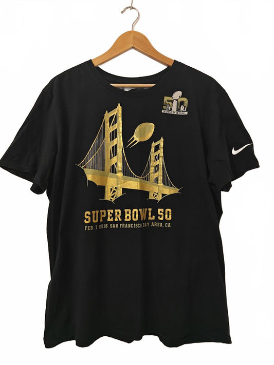 Super Bowl 50 Golden Gate Bridge Tee 2016 - Men's XL