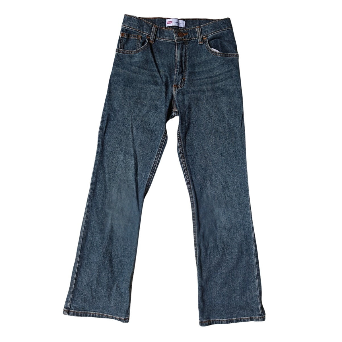 Wrangler Boys Jeans 14 Slim Classic Bootcut Blue Denim Western Cowboy