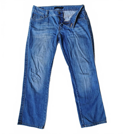 Calvin Klein Straight Leg Mid Rise Jeans - Size 10