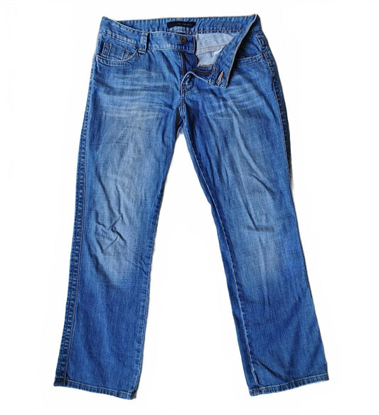 Calvin Klein Straight Leg Mid Rise Jeans - Size 10
