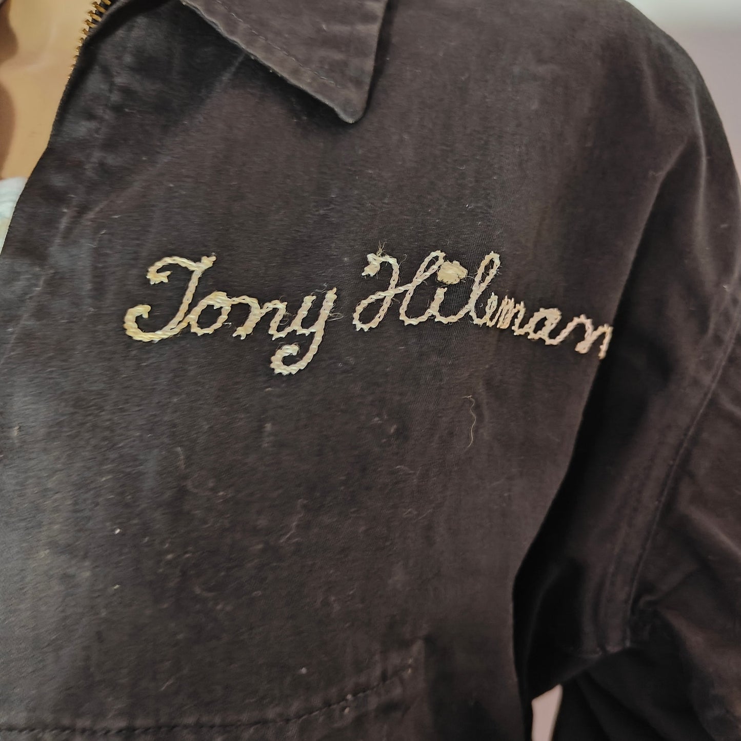 Vintage Hinchman Sky Hawks Parachute Club Jacket Indianapolis Black