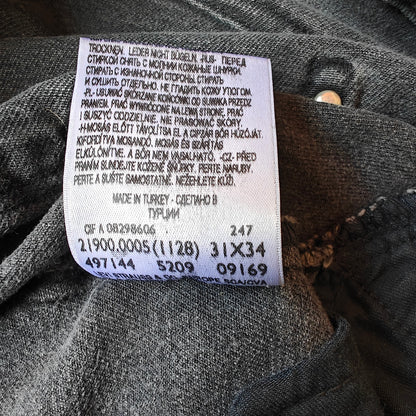 Levi’s EU Gray Moto Zip Jeans 31x34, Made in Turkey (2009)