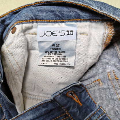 Joe’s Jeans Rocker Bootcut Women’s Size 27 Blue Denim Flap Pocket Stretch