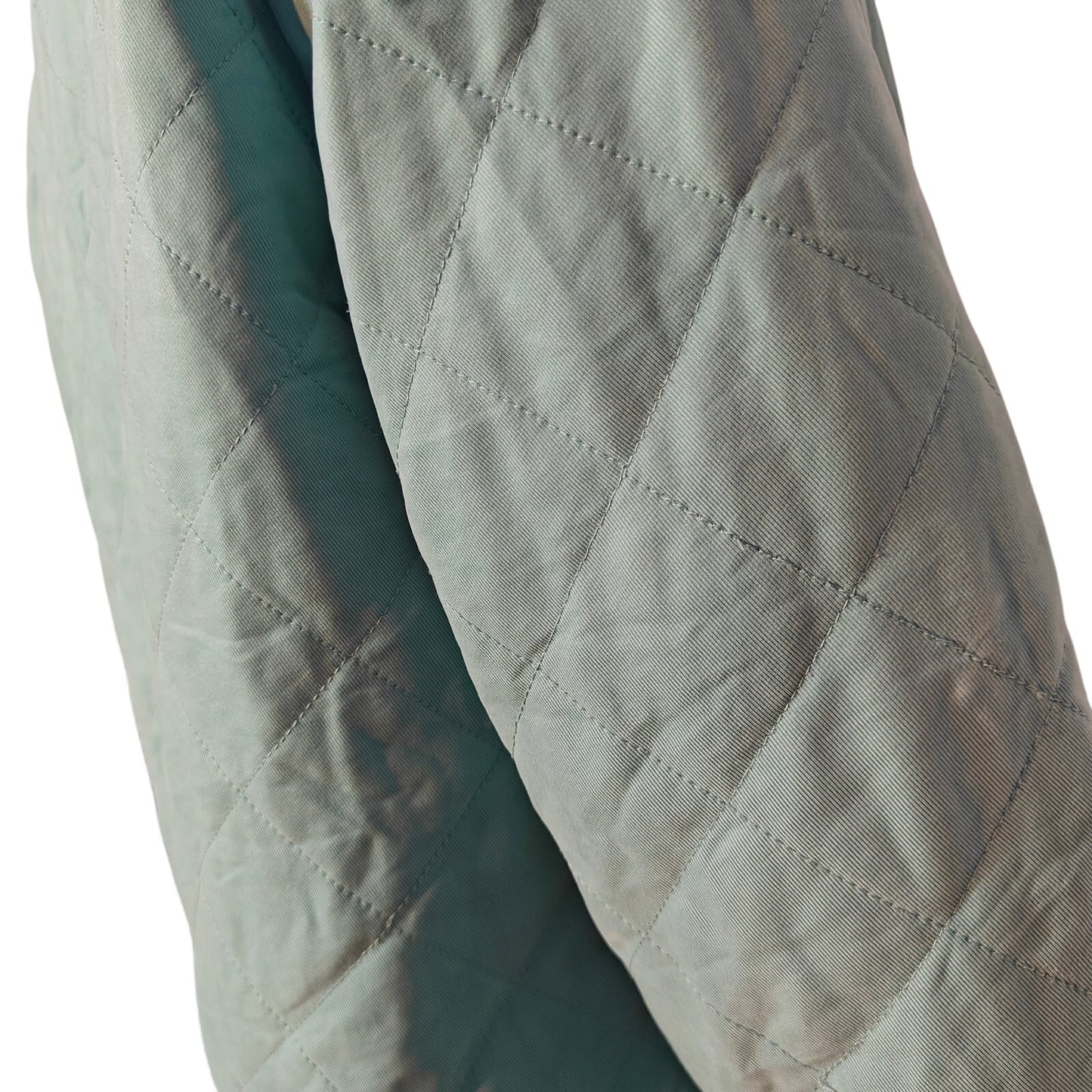 Orvis Women’s M Quilted Barn Jacket Seafoam Green Button Front Coat