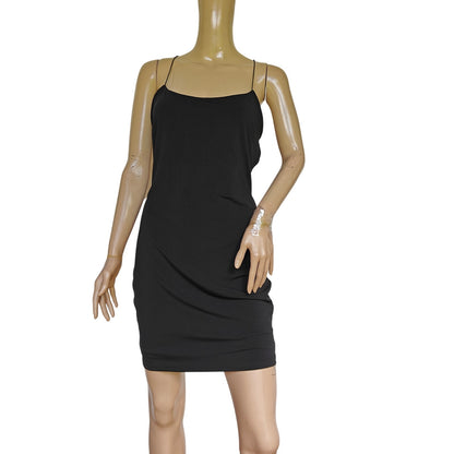 Just Quelle Black Strappy Backless Mini Dress NWT Sexy Bodycon Party Clubwear