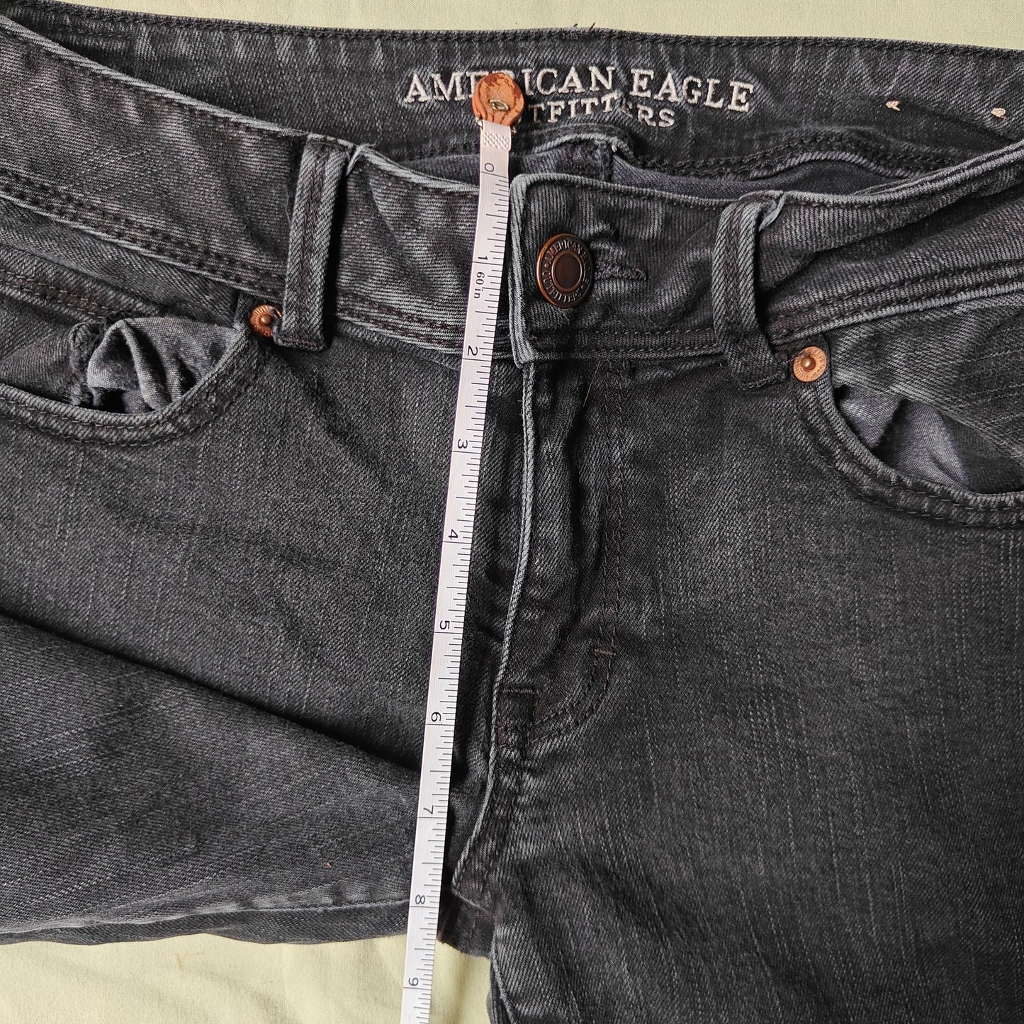 American Eagle Kick Boot Stretch Jeans Women’s Size 10 Long Black Denim Pants