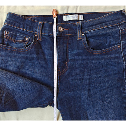 Levi’s 505 Women’s Straight Jeans Dark Wash Stretch Denim Size 6S