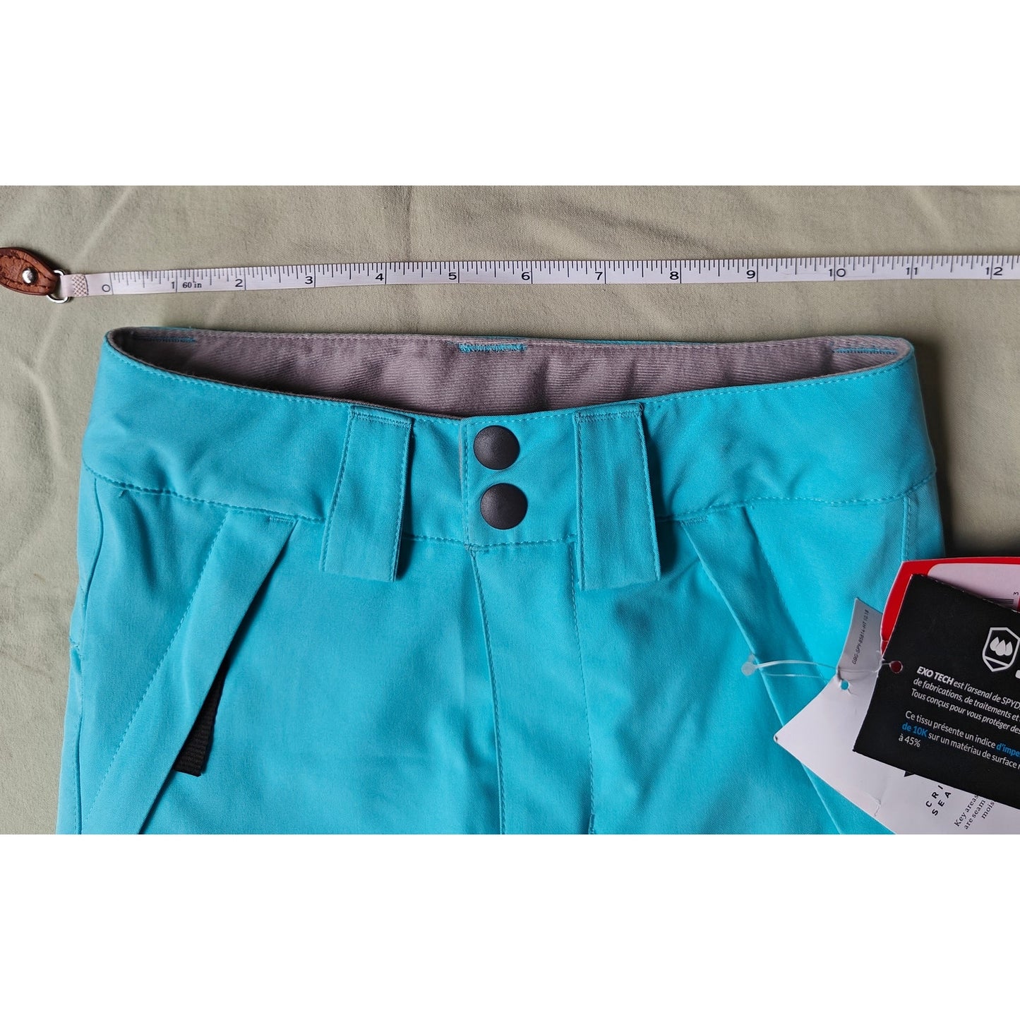 Spyder Youth XS Ski Snow Pants Aqua Blue NWT Insulated Waterproof