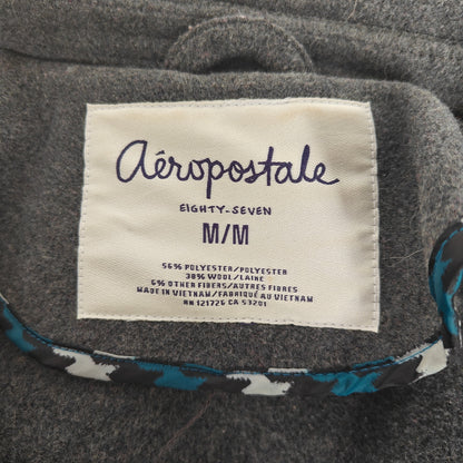 Aéropostale Wool-Blend Peacoat Gray Double-Breasted Women’s Medium