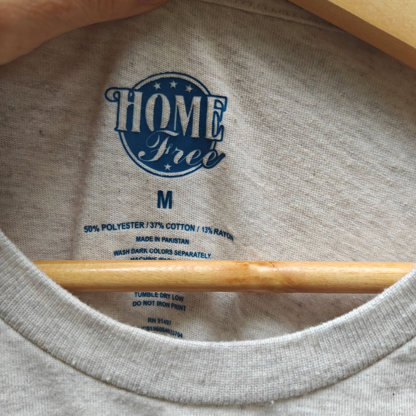 Home Free Tri-Blend “Florida” Retro Stripe Graphic Tee Heather Gray Men’s M (Unisex) Soft Crewneck T-Shirt