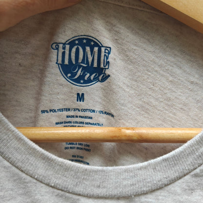 Home Free Tri-Blend “Florida” Retro Stripe Graphic Tee Heather Gray Men’s M (Unisex) Soft Crewneck T-Shirt