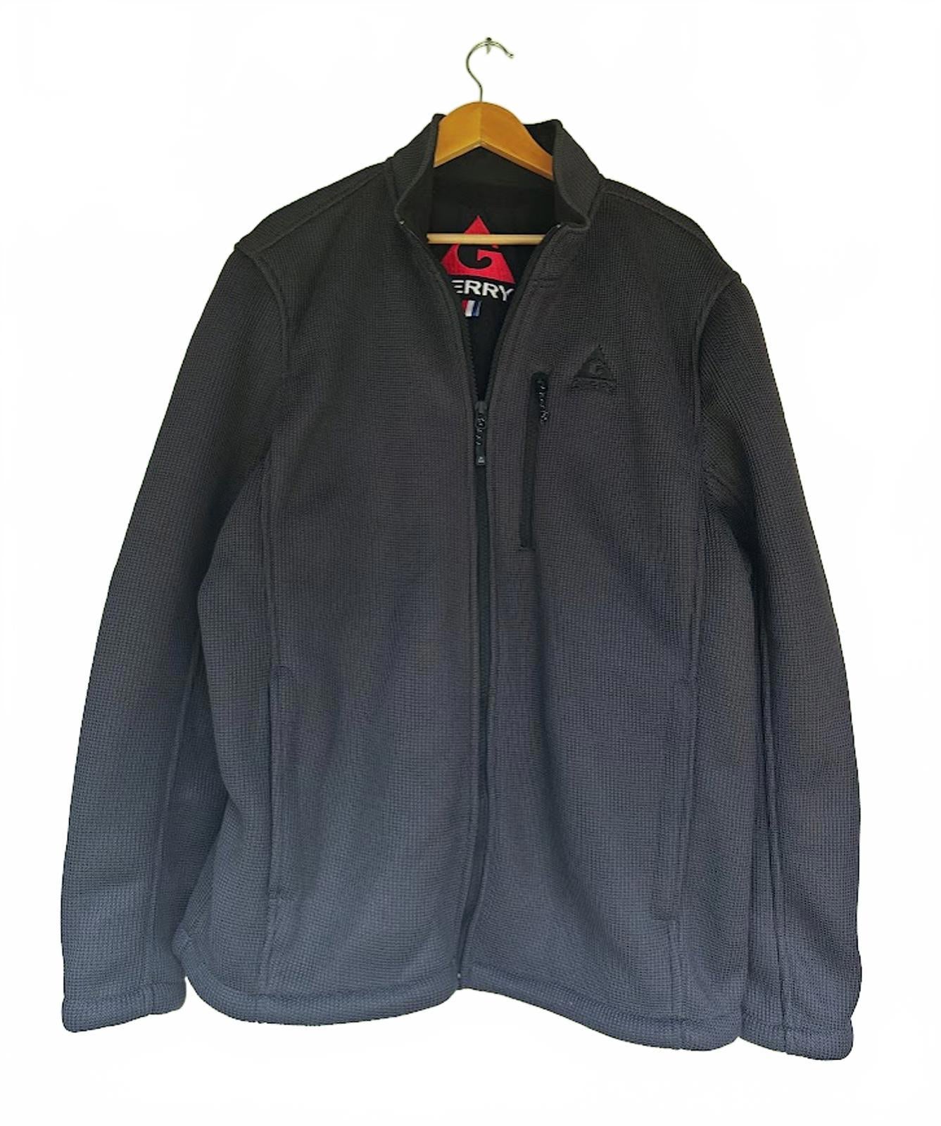 Gerry Men’s Waffle Softshell Jacket Gray Outdoor Performance Size XXL