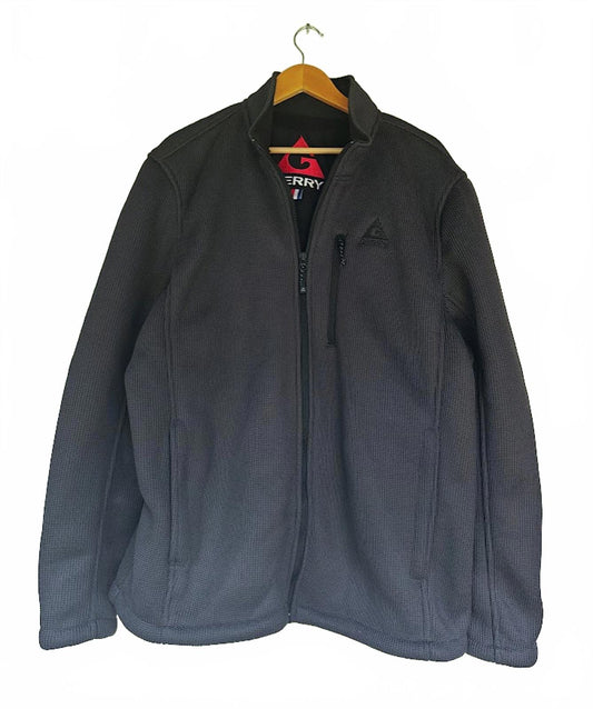 Gerry Men’s Waffle Softshell Jacket Gray Outdoor Performance Size XXL