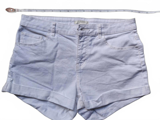 H&M White Denim High Rise Cuffed Shorts Women’s Summer Casual Jean Shorts