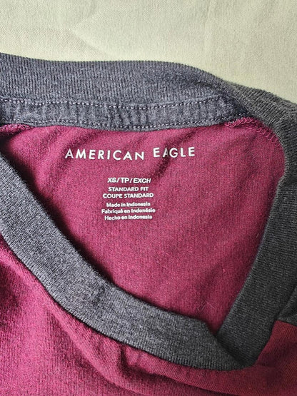American Eagle Raglan Sleeve T-Shirt - Size XS