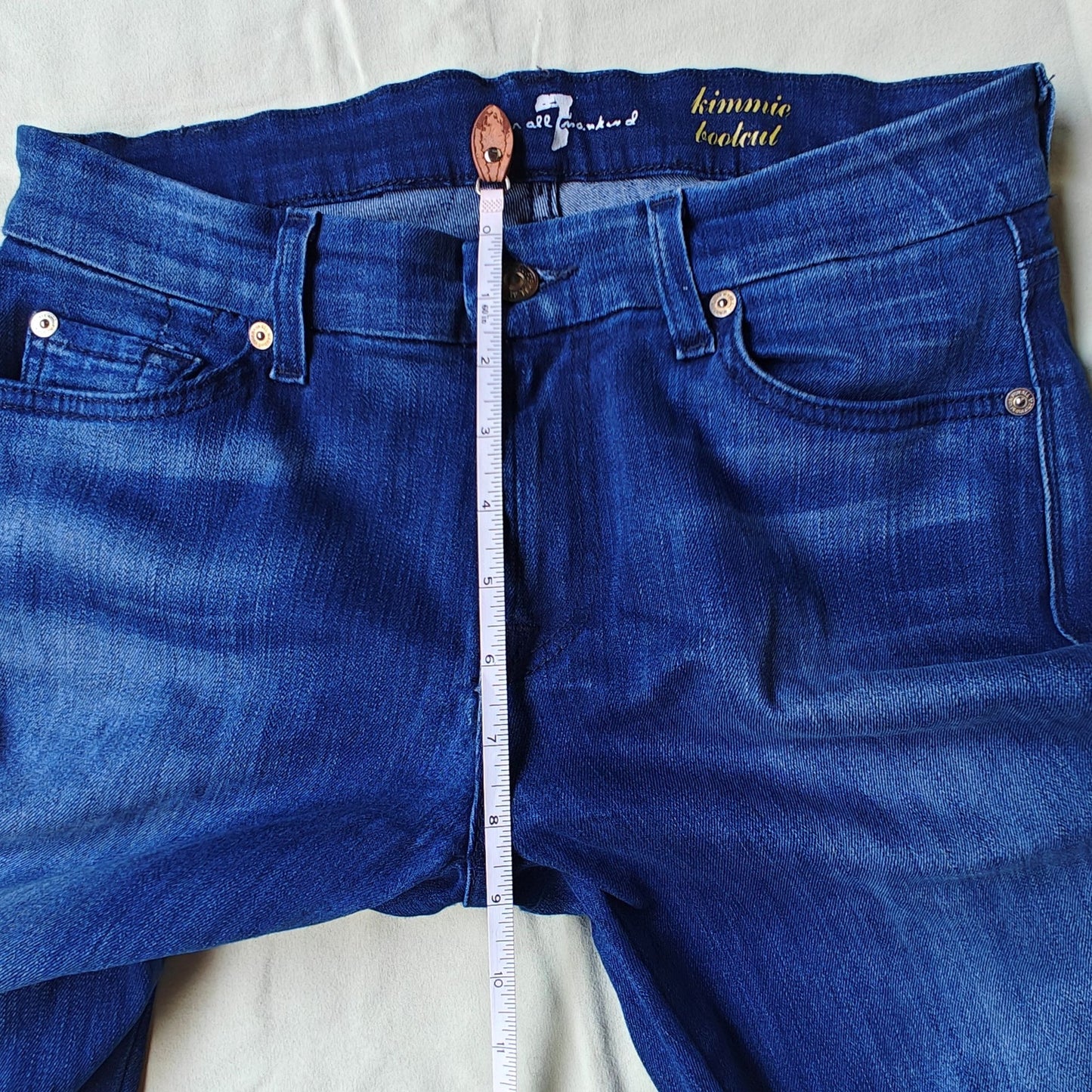 7 For All Mankind Kimmie Bootcut Jeans Women’s Blue Stretch Denim