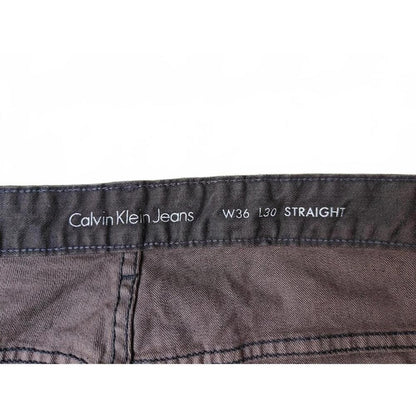 Calvin Klein Men's Straight Leg Gray Jeans - Size 36/30