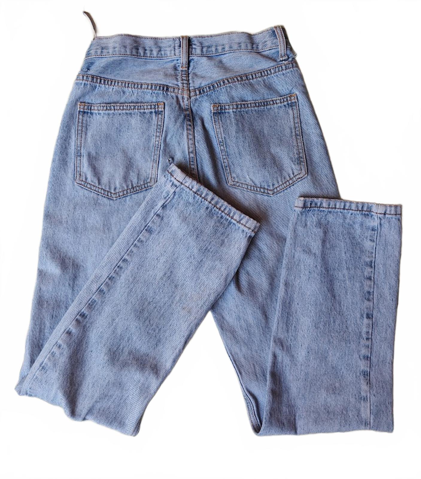 Princess Polly Straight Leg Crossover Jeans - Size 6