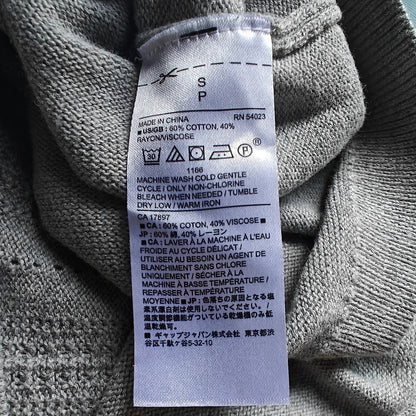 Banana Republic Gray Pointelle Crewneck Sweater Women’s Small