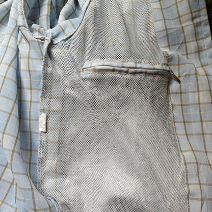 Hanil Men’s Lightweight Plaid Zip Jacket Mesh Lined Bomber Blue S (95)