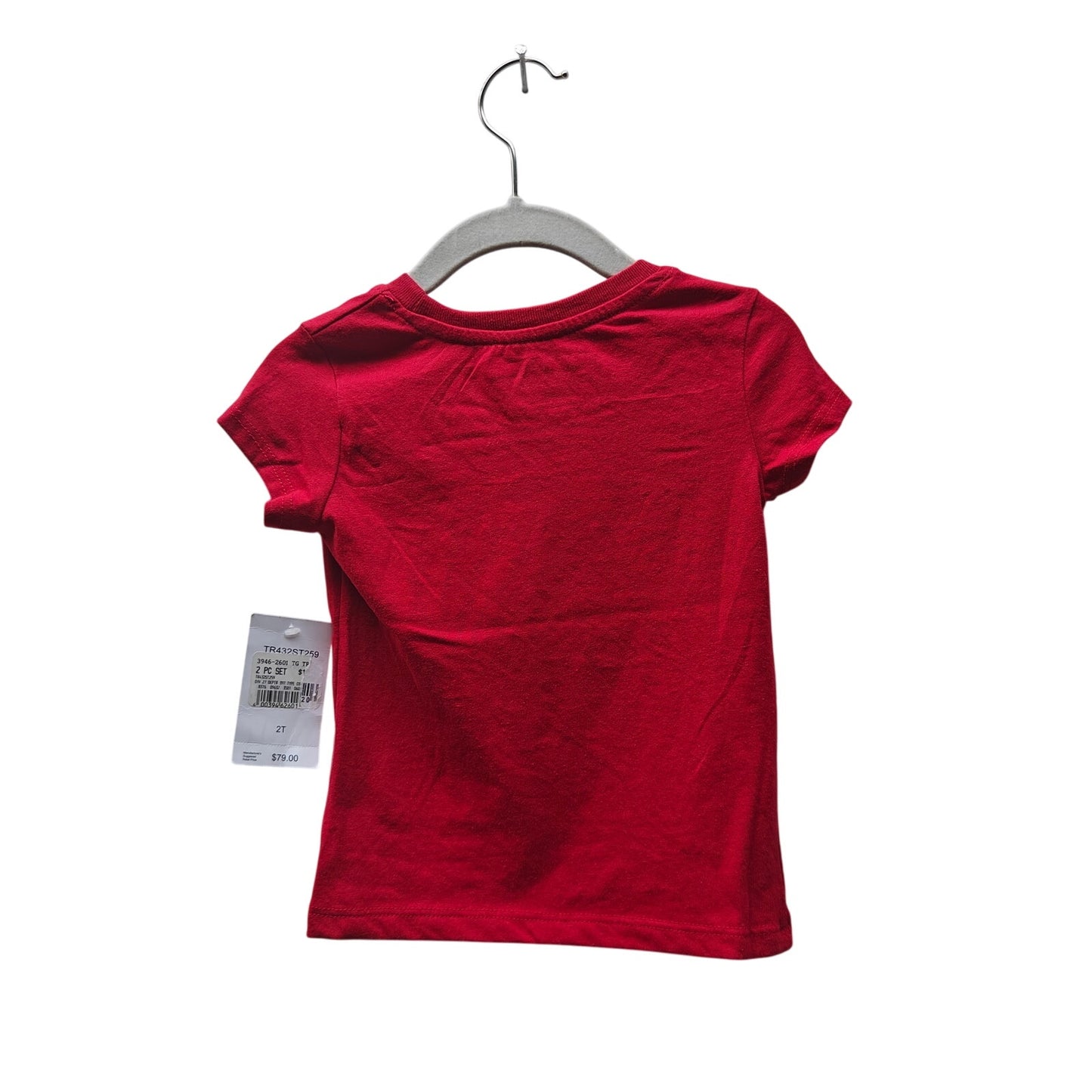 True Religion Baby Tee 2T NWT Red Gold Horseshoe Logo Short Sleeve