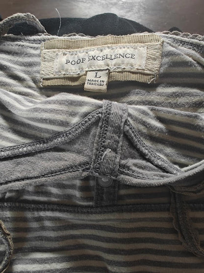 Striped Spaghetti Strap Camisole - Poof Excellence Size L