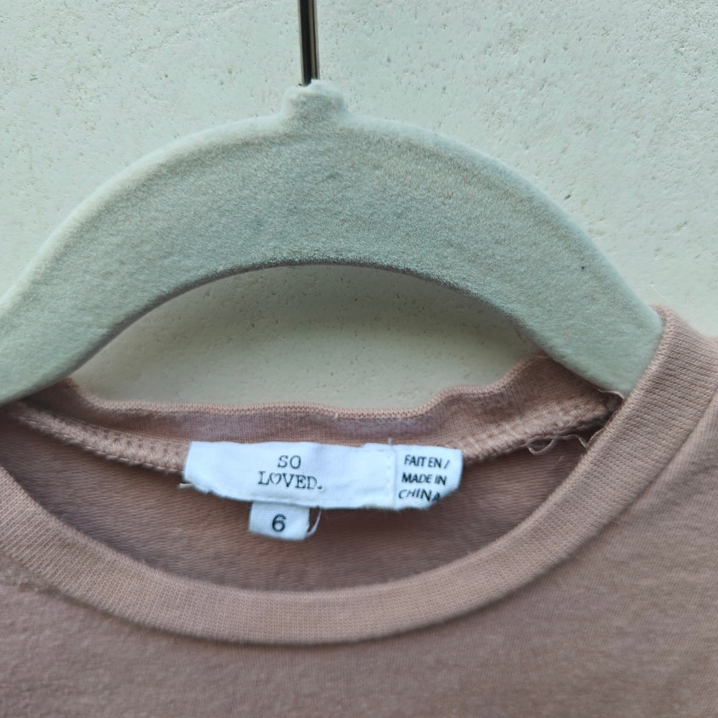 So Loved Kids Sweatshirt Size 6 Mauve Cherry Graphic Cozy Pullover