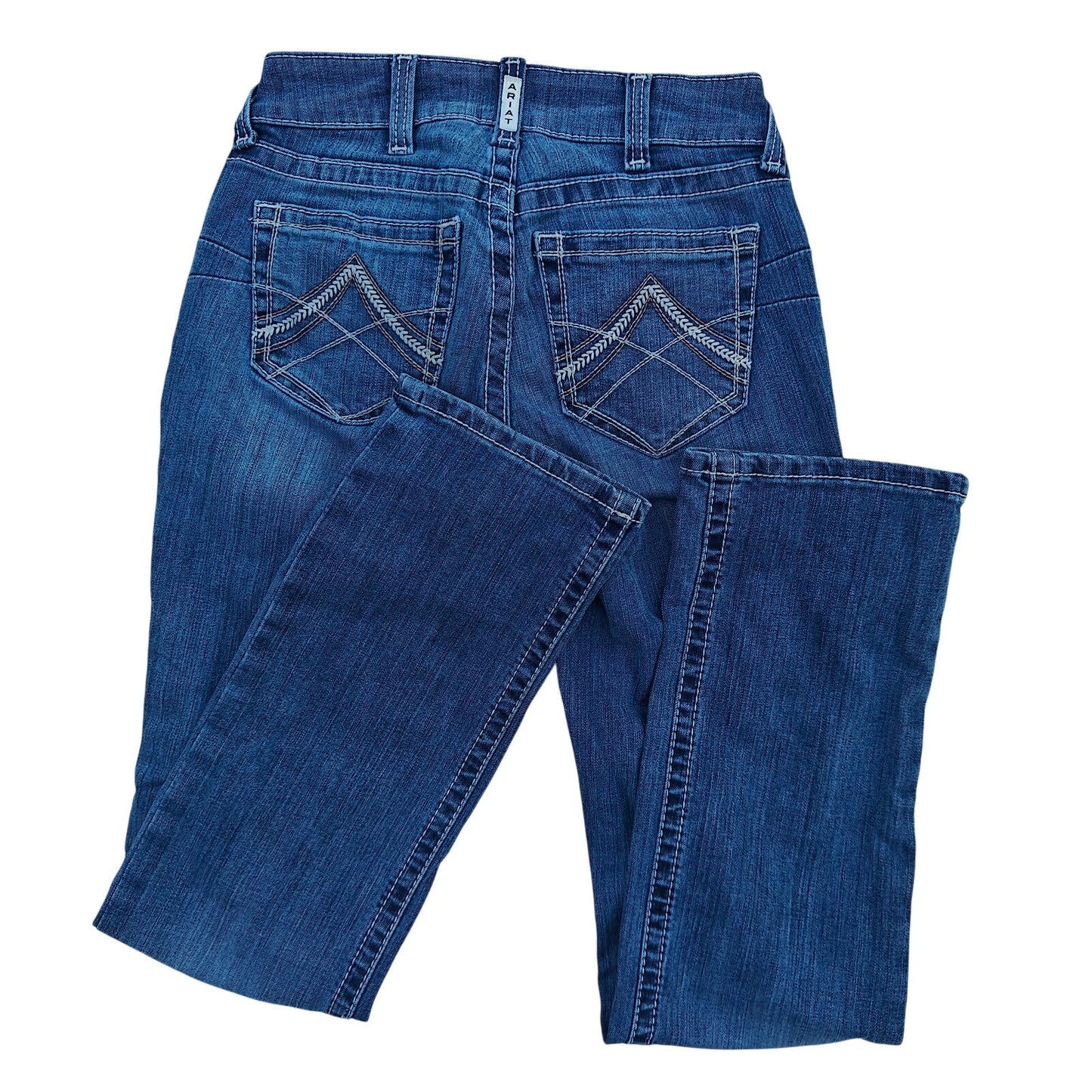 Ariat R.E.A.L. Mid Rise Straight Jeans Women’s 26R Blue Denim