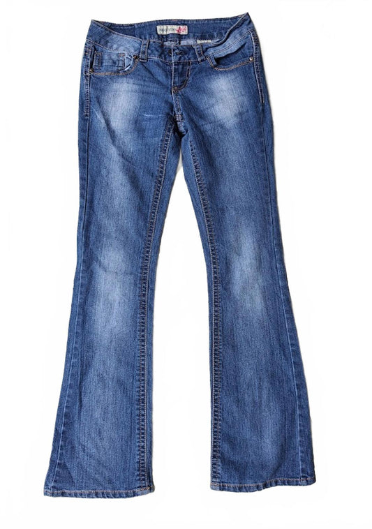 Paris Blues Low-Rise, Boot Cut Jeans - Size 3