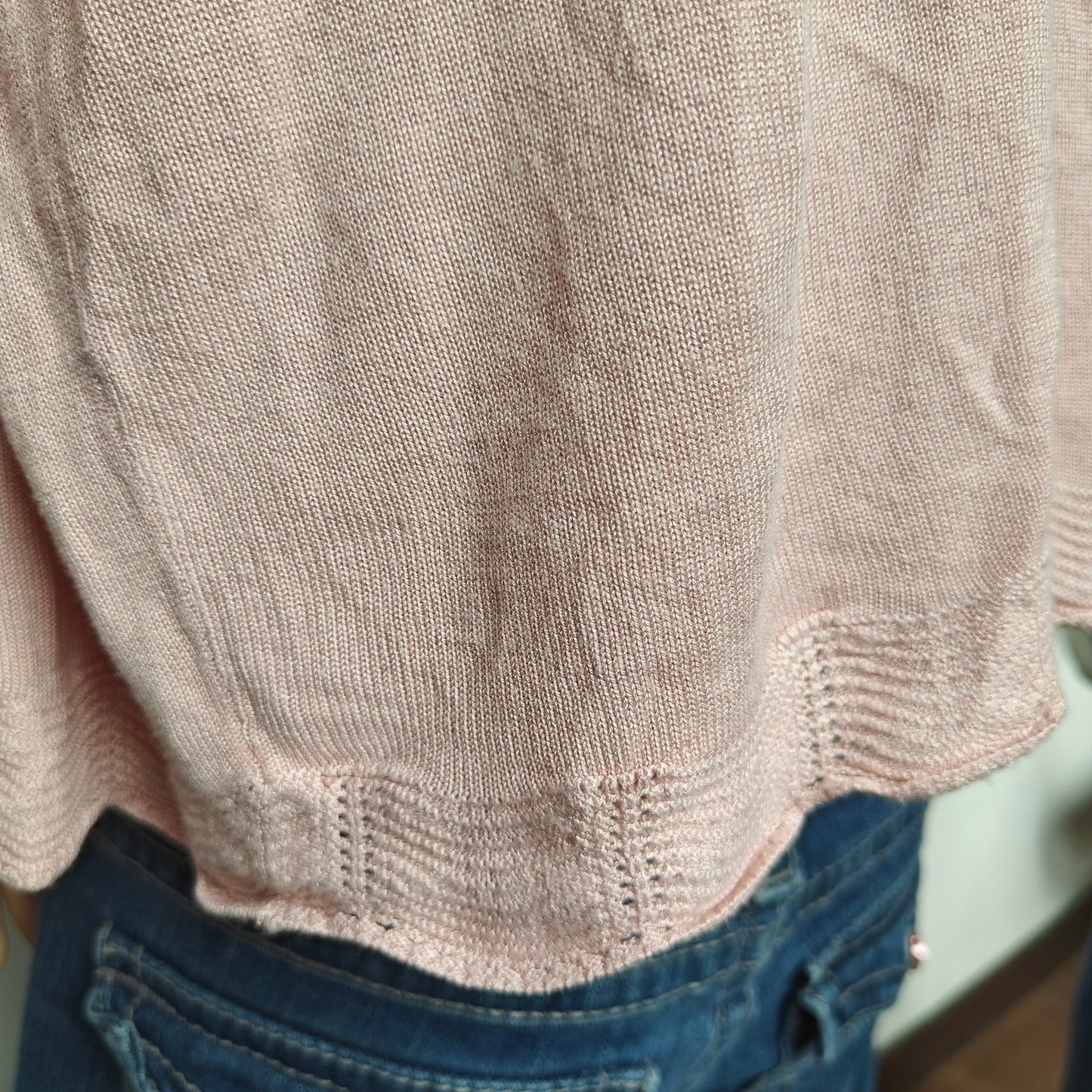 LOFT Outlet Pink Open-Front Cardigan Sweater M Lightweight Rayon