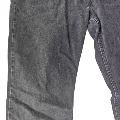 Levi’s 505 Regular Fit Black Jeans Men’s 38x30 Straight Leg Classic Denim