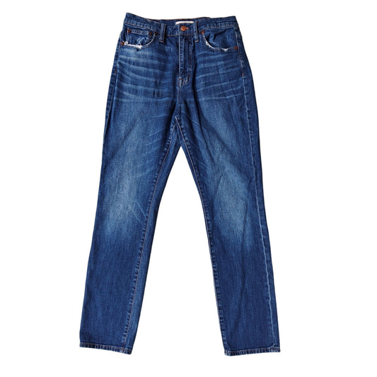 Madewell High Rise Slim Boyjean Women’s Jeans S 27 Blue Medium Wash Denim