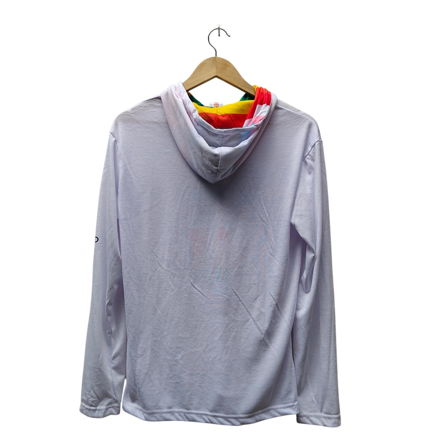 SF Giants Pride Rainbow Hooded Long Sleeve Tee White Unisex Fan Shirt