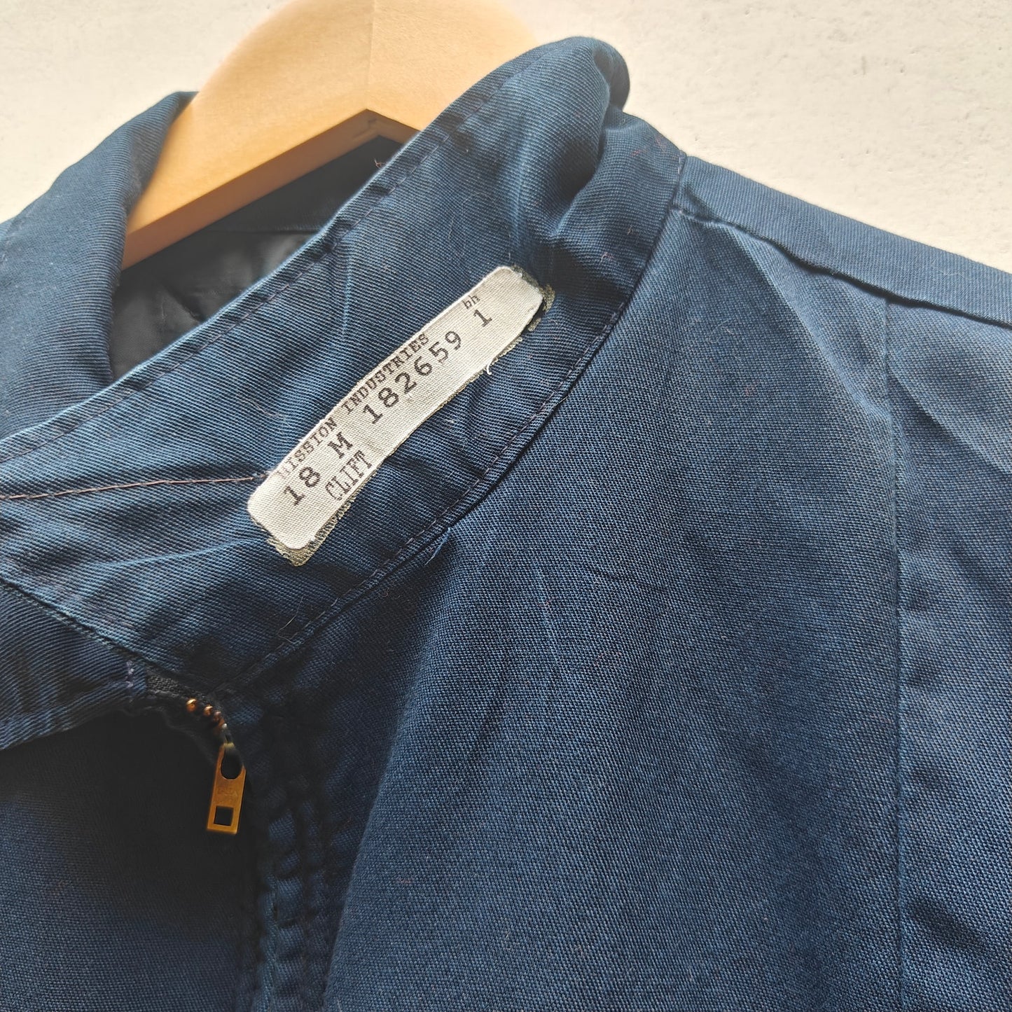 Vintage Red Kap Workwear Jacket XL RG Navy Blue Quilted Lining Made in USA