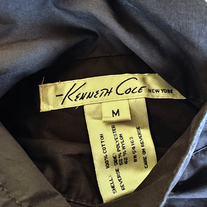 Kenneth Cole New York Reversible Belted Raincoat Black/Gray Women’s M