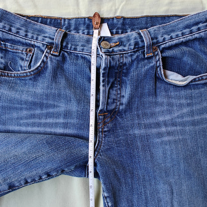 Lucky Brand Dungarees Women’s 8/29 Button Fly Straight Jeans Made USA