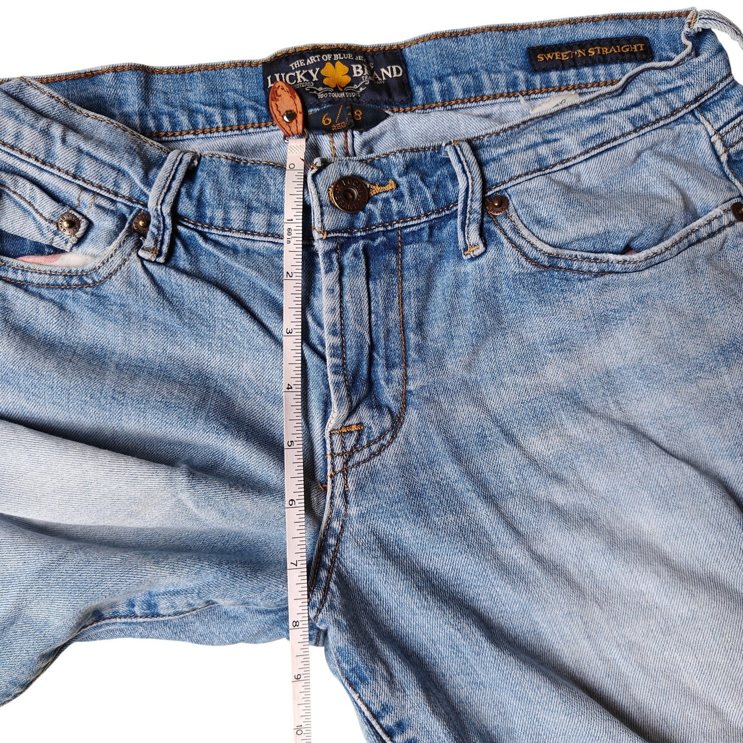 Lucky Brand Sweet N Straight Jeans Women’s 6/28 Blue Medium Wash