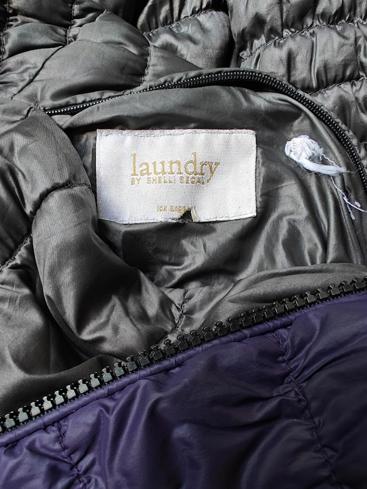 Laundry Gray Reversible Quilted Long Puffer Coat