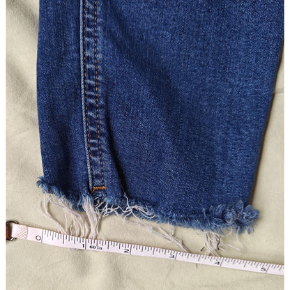 Rag & Bone High-Rise Ankle Skinny Jeans Distressed Blue Denim Women’s 28