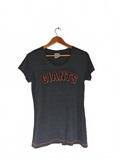 SF Giants Women’s Gray Graphic Tee MLB Fan Apparel Size L