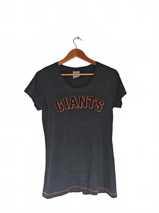 SF Giants Women’s Gray Graphic Tee MLB Fan Apparel Size L