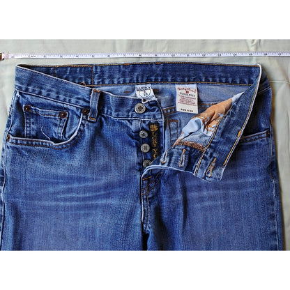 Lucky Brand Dungarees Women’s 8/29 Button Fly Straight Jeans Made USA