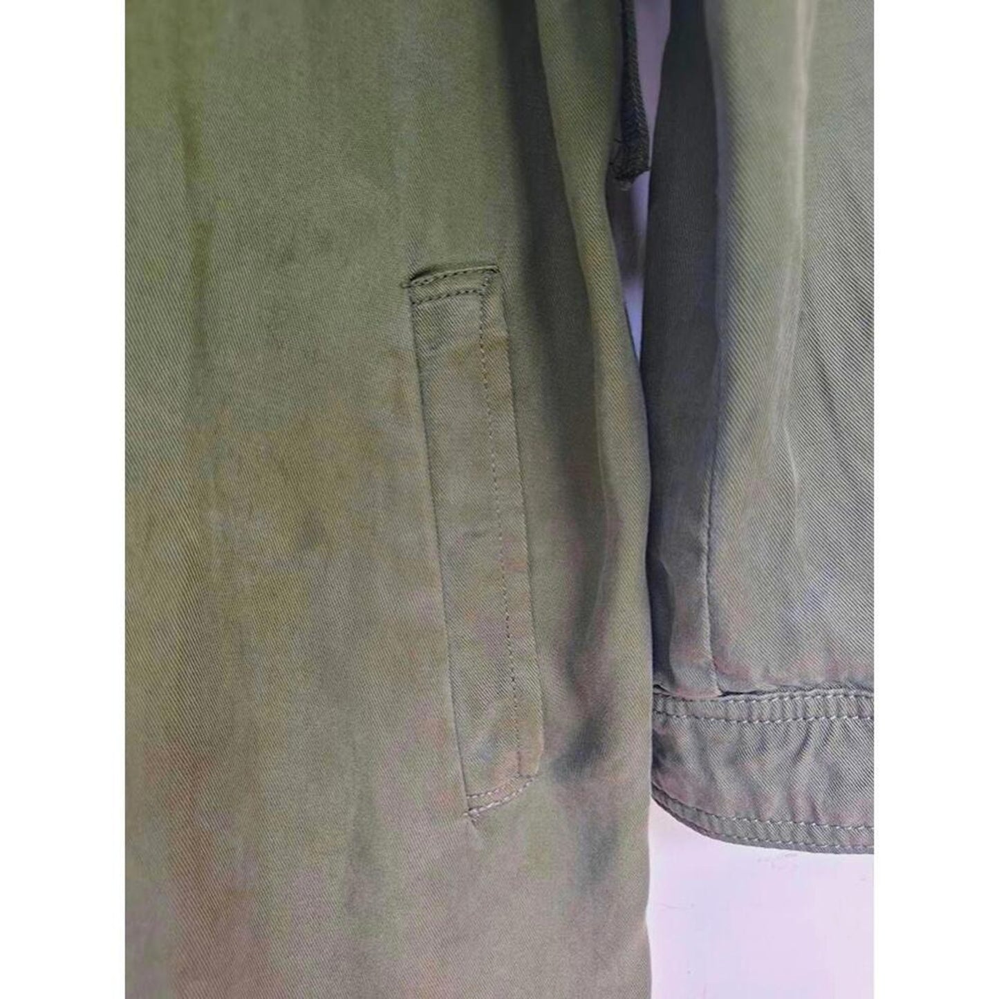 Lucky Brand Lightweight Olive Trench Coat - Size M