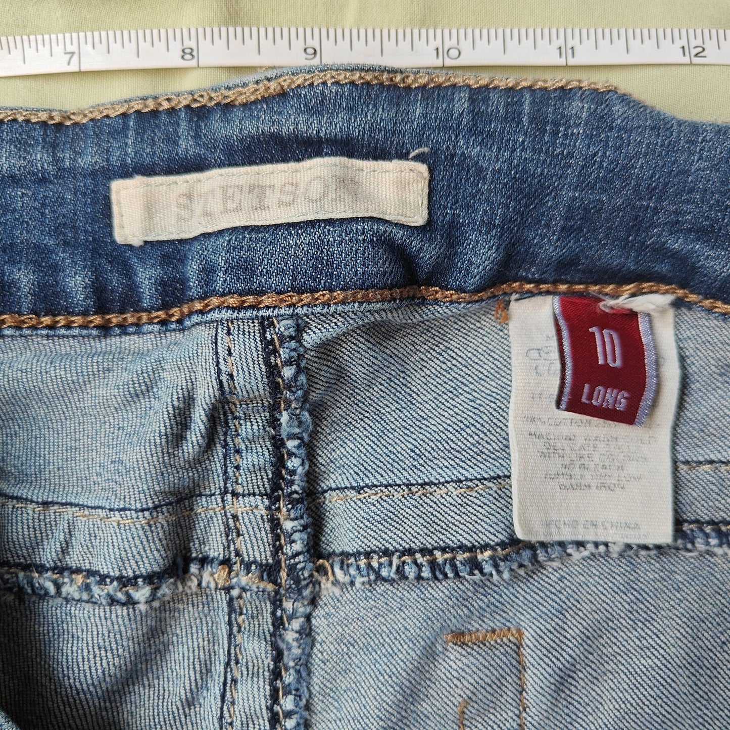 Stetson women’s bootcut jeans size 10 Long dark wash western denim