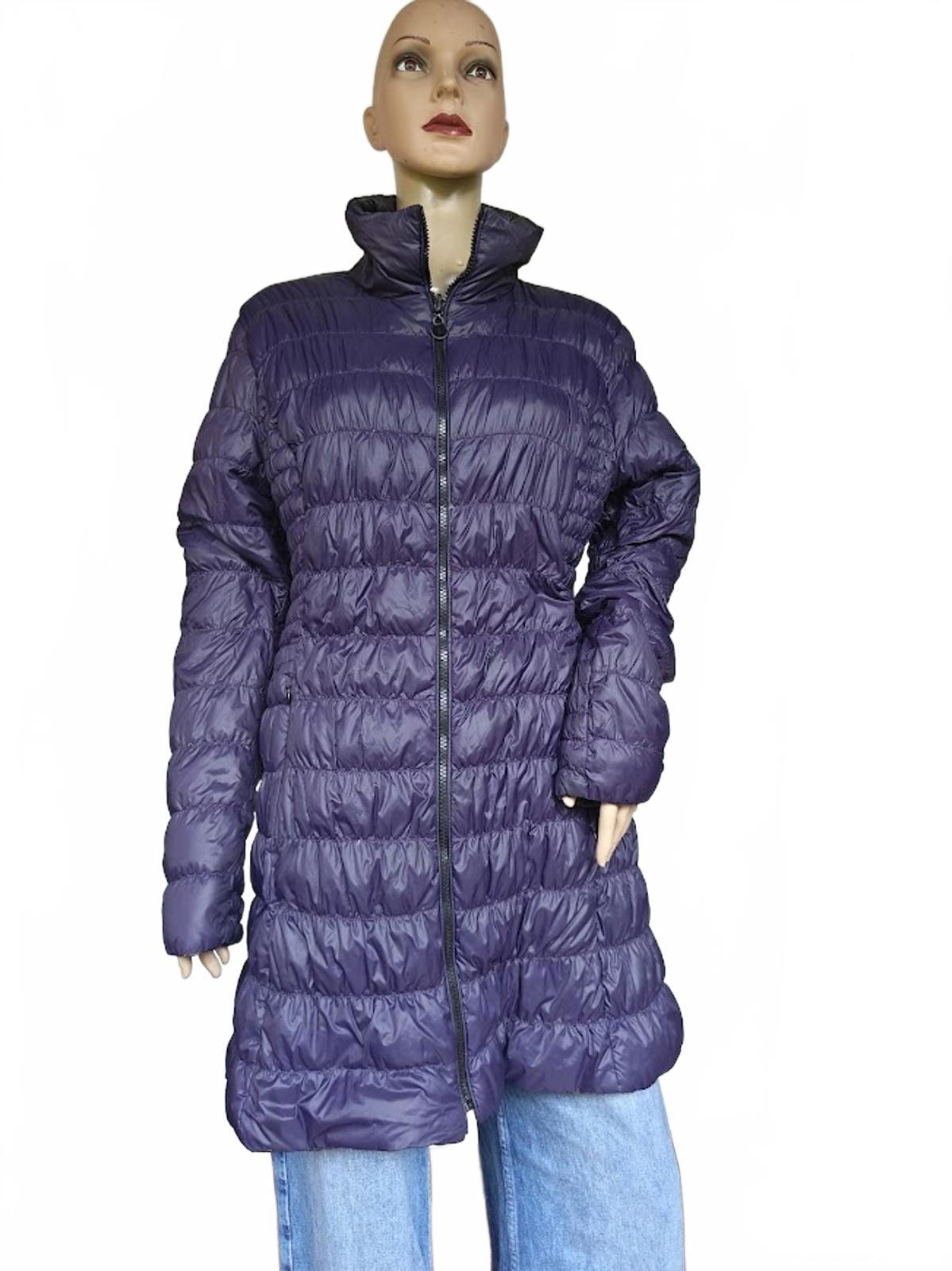 Laundry Gray Reversible Quilted Long Puffer Coat