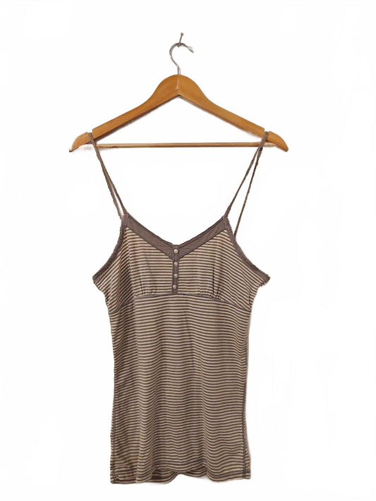 Striped Spaghetti Strap Camisole - Poof Excellence Size L
